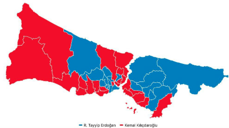 تعرف على المناطق التي صوتت للرئيس أردوغان في ولاية اسطنبول